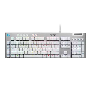 Teclado Mecanico Gamer Logitech G815, RGB, Switch Marrom, Branco, 920-011354
