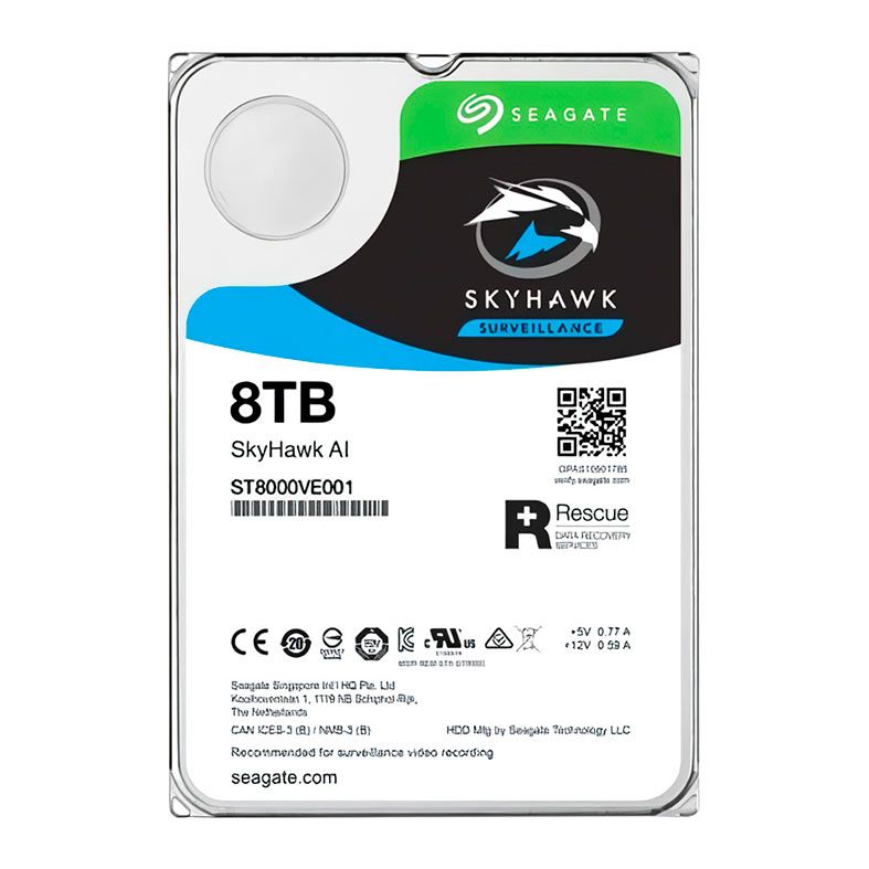 HD Seagate SkyHawk AI 8TB ST8000VE001/VE000