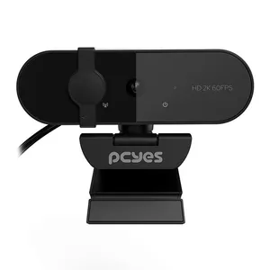 Webcam PCYes Raza 2K-01, 2K, 1440p, USB, Preto, RZ2K01