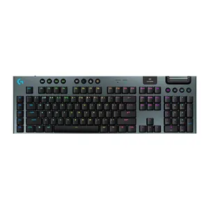 Teclado Mecanico Gamer Logitech G915 X LightSpeed, RGB, Bluetooth, Switch Marrom, Preto, 920-012670