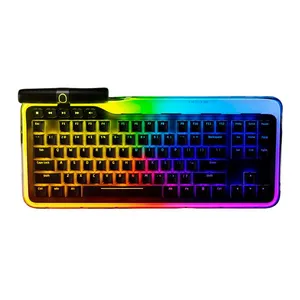 Teclado Mecanico Hyte Keeb Tkl, RGB Retroiluminacao, Switch Fluffy Lavender Linear, Preto, KB-HYTE-KEEB