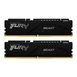Memoria Kingston Fury Beast, 64GB (2x32GB), DDR5, 5600MHz, C36, Preto, KF556C36BBEK2-64