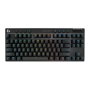 Teclado Mecanico Logitech G Pro X Tkl Lightspeed, RGB, Switch Marrom, Wireless, Preto, 920-012127
