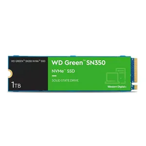 SSD WD Green SN350, 1TB, M.2 2280, PCIe NVMe, Leitura 3200 MB/s, Gravacao 2500 MB/s, WDS100T3G0C