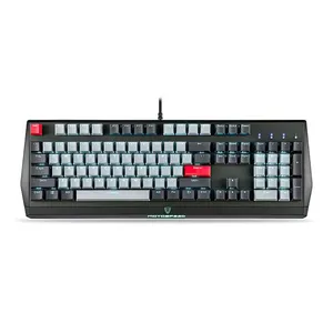 Teclado Mecanico Gamer Motospeed CK74 RGB, Switch Azul, USB, Preto, KG-CK74-BK-BL-WW