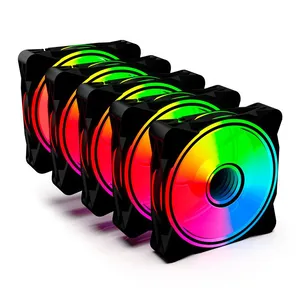 Kit Ventoinhas One Power Radiant X5, ARGB, 5x120mm, Preto, RADIANTX5-FN-702