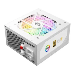 Fonte Redragon GC-PS007W-1 V2, RGB, 850W, Full-Modular, 80 Plus Gold, Brando, GC-PS007W-1-V2