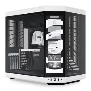 Gabinete Gamer Hyte Y70 Touch, Mid-Tower, Lateral de Vidro, Preto e Branco, CS-HYTE-Y70-BW-L