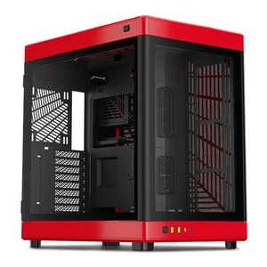 Gabinete Gamer Gamdias Neso P1 BR, Full-Tower, Lateral de Vidro, Preto e Vermelho, NESO-P1-BR