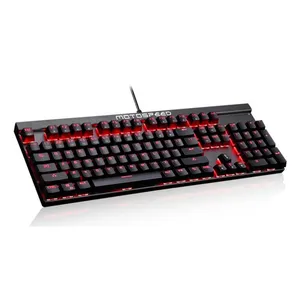 Teclado Mecanico Motospeed CK103 CK99 Preto Switch Led Vermelho, FMSTC0016PTO