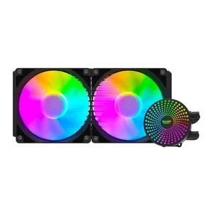 Water Cooler Aigo Darkflash Radiant DC240, ARGB, 240mm, Preto, DC240BK