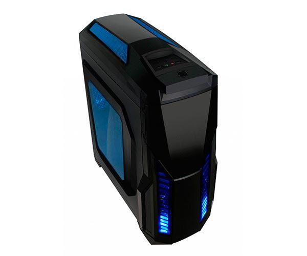 Gabinete Pixxo Sem fonte Preto/Azul, HTL017L06S