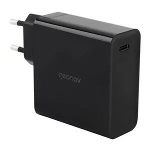 Carregador para Notebook Geonav SuperPower, 65W, USB-C, Preto, CH65WPDBK