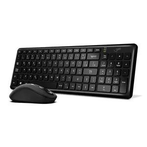Kit Teclado e Mouse GET Compact 2, ABNT2, Wireless, Preto, COMPACT2-BK
