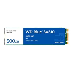 SSD WD Blue SA510, 500GB, M.2 2280, Sata III, Leitura 560 MB/s, Gravacao 510 MB/s, WDS500G3B0B