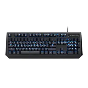 Teclado Mecanico Motospeed CK95, Led Azul, Switch Marrom, Preto, KG-CK95-BK-BW-WW