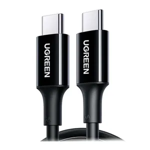 Cabo Turbo PD Ugreen, Duplo USB-C, 100w, 2m, Preto, UG-80372