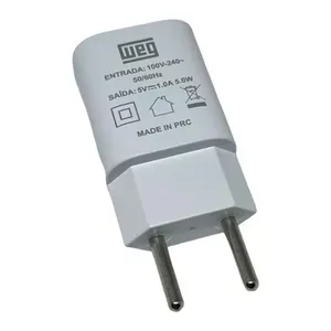 Fonte Carregador Weg Tomada, USB, Bivolt, 5V, 2.0A, 10.0W, Branco, 16177520