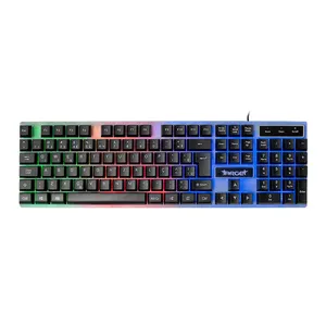 Teclado Gamer TGT M60 A1, Rainbow, ABNT2, Branco, TGT-M60A1-RBW01
