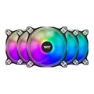 Kit Ventoinhas Aigo DarkFlash CF8 Pro 5in1, ARGB, 5x120mm, Com Controladora, CF8Pro-5IN1-ARGB