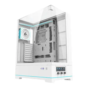 Gabinete Gamer Aigo Darkflash DY450 Pro, Full-Tower, Lateral de Vidro, Com 1 Fan, Branco, DY450PRO-WH-1F