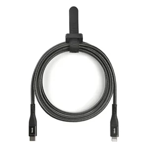 Cabo USB-C Para Lightning Handz, 1,5m, Nylon 500D, Preto, UC-LC