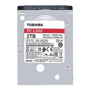 HD Toshiba Para Notebook L200, 2TB, 2.5, 5400RPM, Sata III 6GB/s, Cache 128MB, HDWL120XZSTA