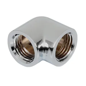 Conexao Barrow 90º Femea-Femea Prata, TDWT90SN-V2 PRATA
