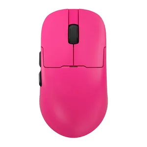 Mouse Gamer Ajazz AJ159 NL, 12000DPI, 6 Botoes, Tri-Mode, Rosa, AJ159-NL-RD