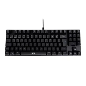 Teclado Mecanico A+ Plus Tech Barak, Rainbow, ABTN2, Switch Outemu Azul, Preto, AP-KB-3995
