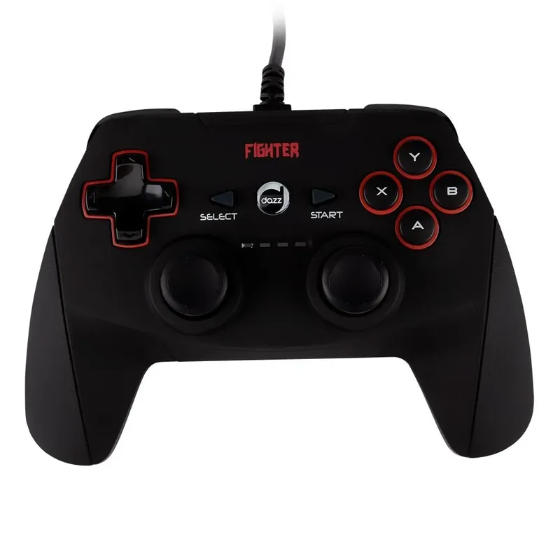 Controle Dazz Double Shock Fighter Ps3/pc Usb 2.0 Preto - 623397