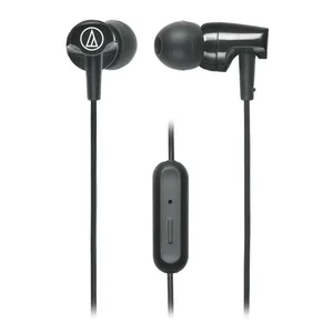 Fone de Ouvido Intra-Auriculares Audio-Technica SonicFuel ATH-CLR100IS, Drivers 8.5mm, Preto, ATH-CLR100IS BK