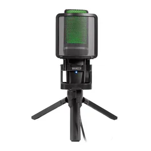 Microfone Mancer Selkie, Rainbow, USB, Preto, MCR-SLK-BL01