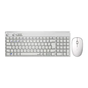Kit Teclado e Mouse Rapoo 8050T, Wireless, ABNT2, 1300DPI, Branco, RA004