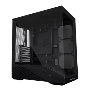 Gabinete Gamer Lian Vector V100, ARGB, Mid-Tower, Lateral de Vidro, Preto, V100X