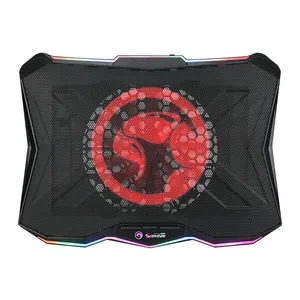 Base Para Notebook Marvo FN-40 Atlas 40, Ate 17 Pol, Preto e Vermelho, FN-40