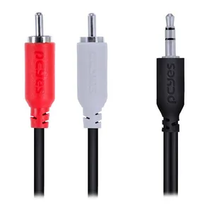 Cabo PCYes 2 RCA M Para P2 3.5mm, 2m, P2R35-2