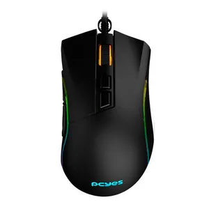 Mouse Gamer Pcyes Valus, RGB, 12400DPI, 7 Botoes, Preto, PMGVLBV