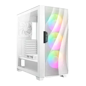 Gabinete Gamer Antec DF700 Flux, RGB, Mid-Tower, Lateral de Vidro, Com 5 Fans, Branco, DF700-FLUX-WH