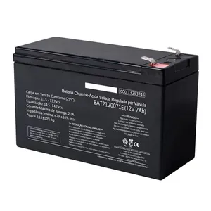 Bateria Selada Para Nobreak WEG, 12V/7ah, Preta, BAT2120071E