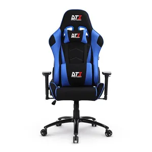 Cadeira Gamer DT3 Sports Mizano Fabric V2, Preta e Azul, 13797-7