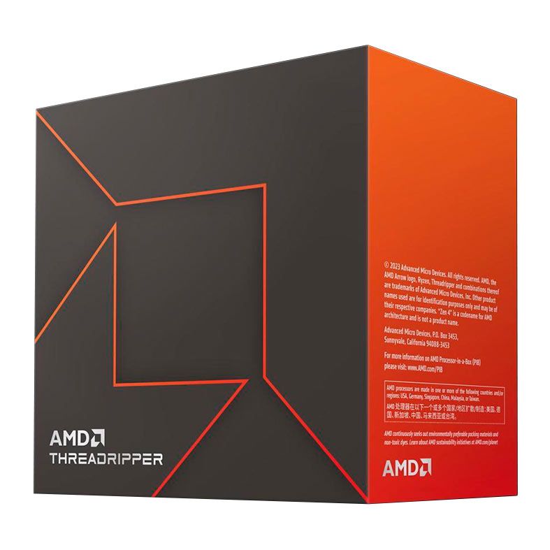 Processador AMD Ryzen Threadripper 7980X, 64-Core, 128-Threads, 3.2GHz (5.1GHz Turbo), Cache 320MB, sTR5, 100-100001350WOF