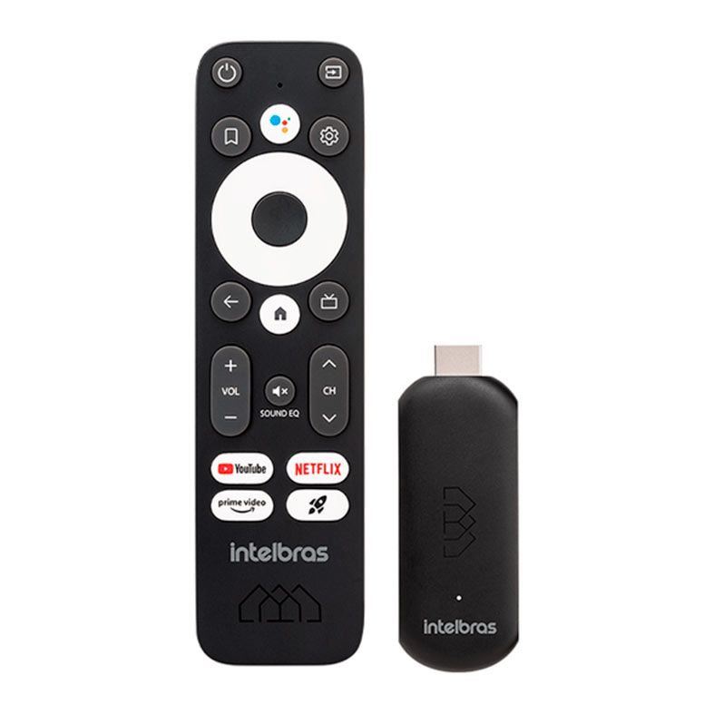 Smart Box TV Intelbras Izy Play Stick, Full HD, Wi-Fi, Preto, IZY-PLAY-STICK