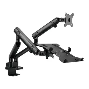 Suporte Articulado Para Notebook e Monitor Zinnia SNT10 PRO, 17 Pol., a 32 Pol., ZNO-SNTPRO-BL01