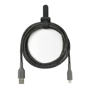 Cabo USB Para Lightning Handz, 1,5m, Algodao, Preto, CC-L