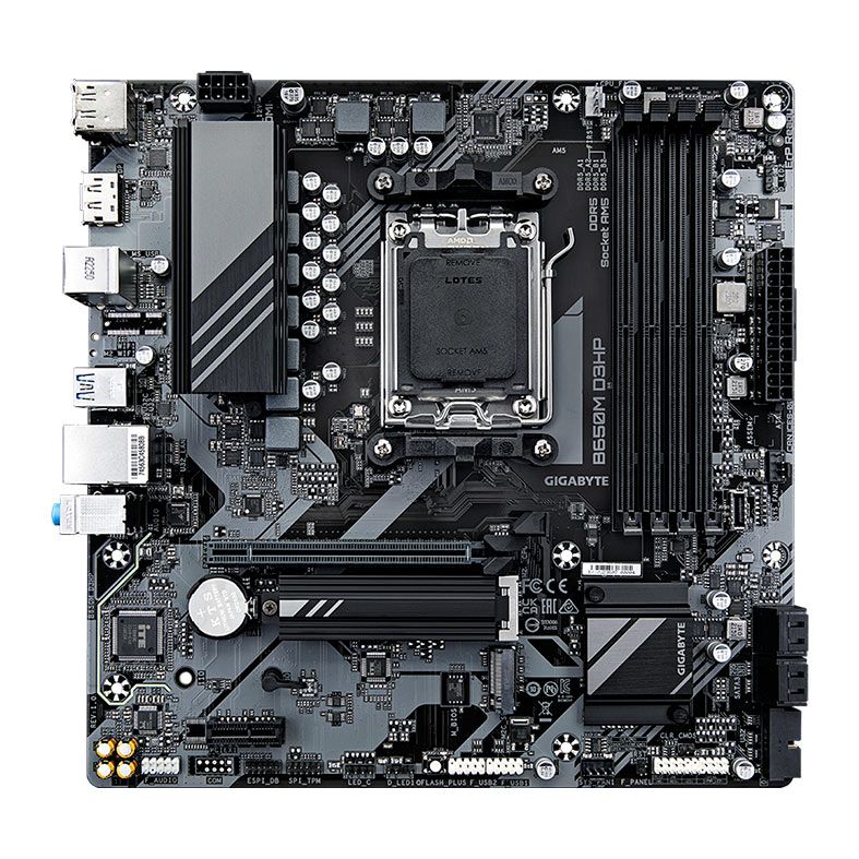 Placa Mae Gigabyte B850M D3HP, DDR5, Socket AMD AM5, M-ATX, Chipset AMD B850, B850M-D3HP