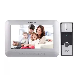 Kit Video Porteiro Hikvision, Prata, DS-KIS202T