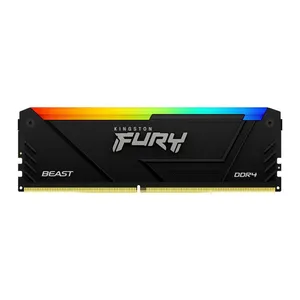 Memoria Kingston Fury Beast, RGB, 16GB (1x16GB), DDR4, 3600MHz, C18, Preto, KF436C18BB2A-16