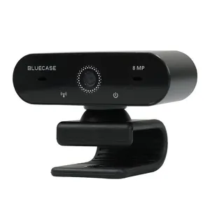 Webcam BlueCase BWEBUHD-01, UHD, USB, Preto, BWEBUHD01CASE