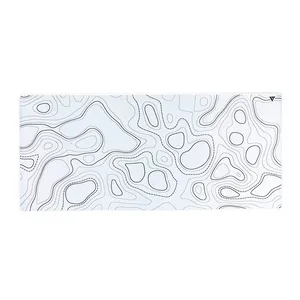 Mousepad Gamer Force One Skyhawk XXL Snow Edition, Extra Grande, 900x400x3mm, Branco e Preto, FR.MP.SH.07